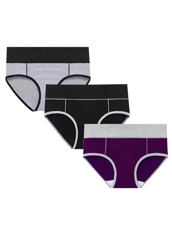 Multipack High Waist Underpants For Women Large Incontinence Briefs Solid Color Menstrual Pants With Hip Lifting