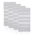 thumbnail image 1 of PADISHAHHOME Turkish Beach Towels, Pack of 4 | Oversized, Quick Dry, Sand Free | 100% Cotton, Large 38x71" Towels for Beach, Pool, Travel | Ultra-Soft, Compact, and Absorbent | Gray, 1 of 9