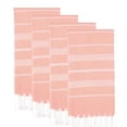 thumbnail image 1 of PADISHAHHOME Turkish Beach Towels, Pack of 4 | Oversized, Quick Dry, Sand Free | 100% Cotton, Large 38x71" Towels for Beach, Pool, Travel | Ultra-Soft, Compact, and Absorbent | Salmon, 1 of 9