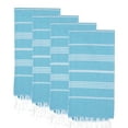 thumbnail image 1 of PADISHAHHOME Turkish Beach Towels, Pack of 4 | Oversized, Quick Dry, Sand Free | 100% Cotton, Large 38x71" Towels for Beach, Pool, Travel | Ultra-Soft, Compact, and Absorbent | Turquoise, 1 of 9