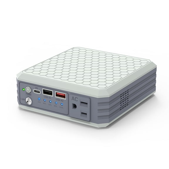 PADJYYUSZ P15 Portable Laptop Charger with AC outlet, 100W Portable Laptop Charger for Business Travel and Outdoor Activities