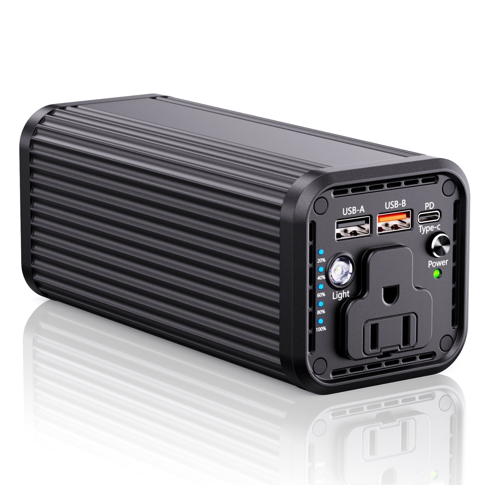 PADJYYUSZ Portable Laptop Power Bank, 27000mAh   with 100W  AC Outlet, 65W PD Fast Charging , N22  Black