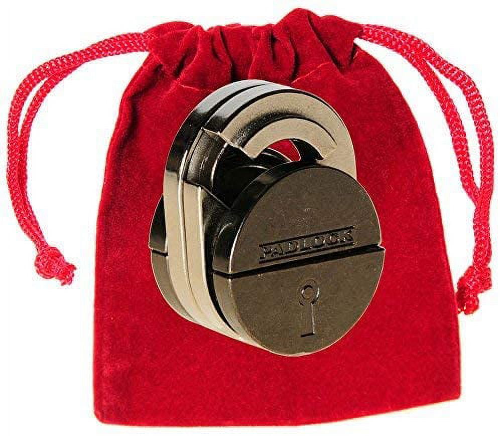 PADLOCK Hanayama Cast Metal Brain Teaser Puzzle _ Level 5 Difficulty