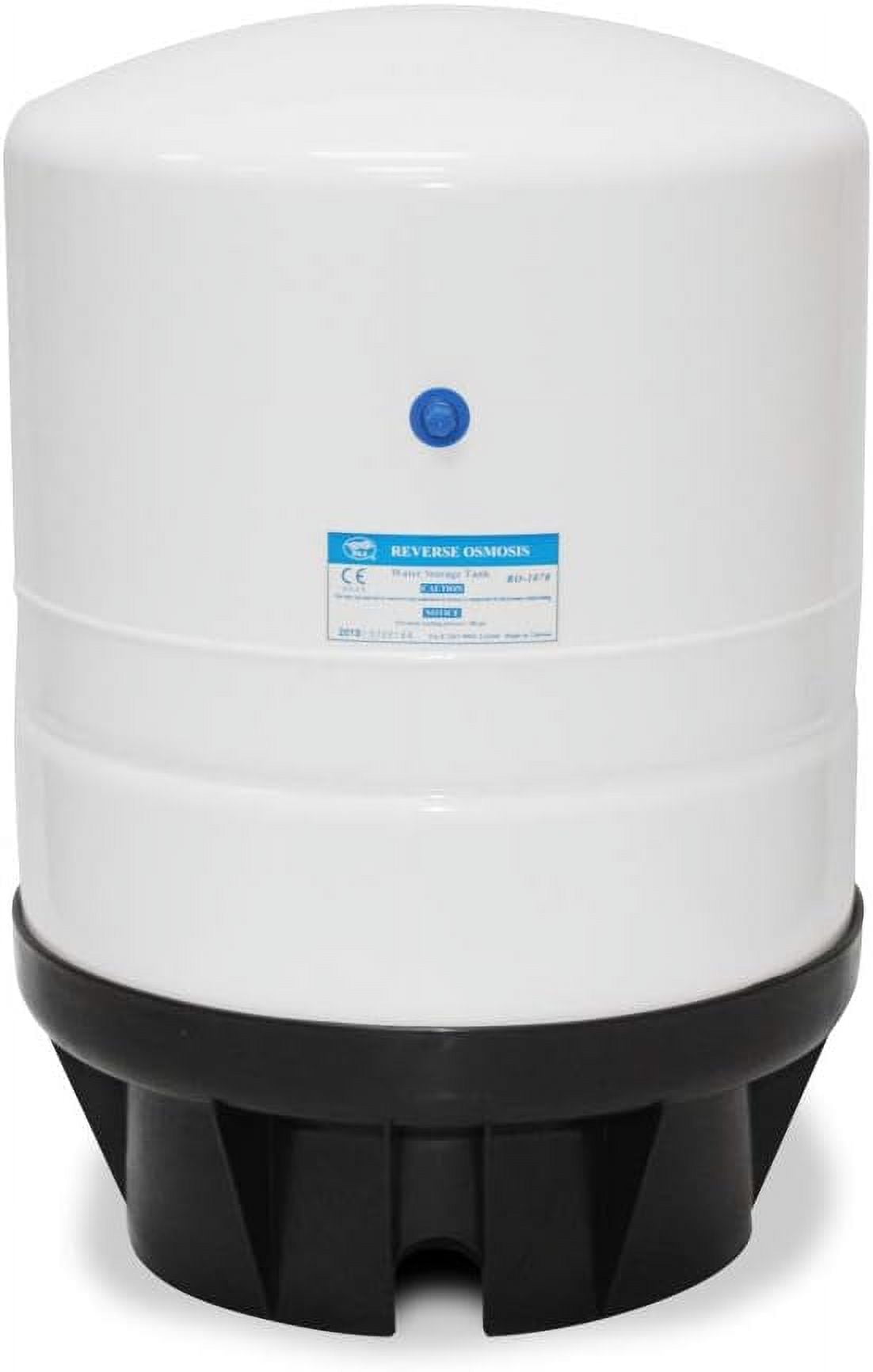 PAE (RO-1070) 14.0 Gallon Metal Storage Tank 1/4" NPT; White - Walmart.com