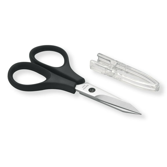 PAFASON 3.8 in Stainless Steel Straight Thread Yarn Fabric Cutting Scissor with Safety Cap & TSA Complied Ideal for Embroidery Quilting Sewing Knitting Crafting Cross Stitch Crochet