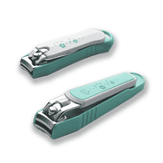 Nail Clippers and Nail File Set Sharp Sturdy Fingernail and Toenail Clipper Nail Catcher Stainless Steel Curved Blade