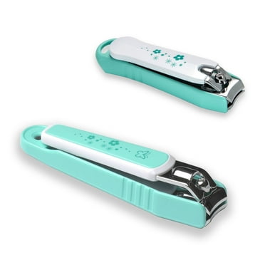 PAFASON Ultra Sharp Stainless Steel Nail Clipper Trimmer Cutter Set with Built-In Nail Catcher & Nail File 2 Pack Fingernail & Toenail Clippers for Men & Women