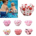 thumbnail image 1 of PAFNAFHF Baby Swim Diapers Reusable Waterproof Leak Proof Ruffle Trim For Newborn Infant Toddler Pool Wear Baby Bathing Suit G, 1 of 3