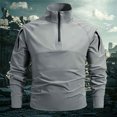 thumbnail image 1 of PAFNAFHF Casual Quarter Zip Pullover Men Golf Windbreaker Athletic Lightweight Jacket Hiking Running Sweatshirt with Pocket XL, 1 of 5