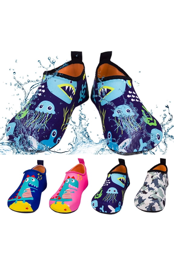 Kids Aqua Shoes Waterproof Lightweight Breathable For Diving Hot Spring Snorkeling Quick Dry Wear Kids Footwear Camouflage