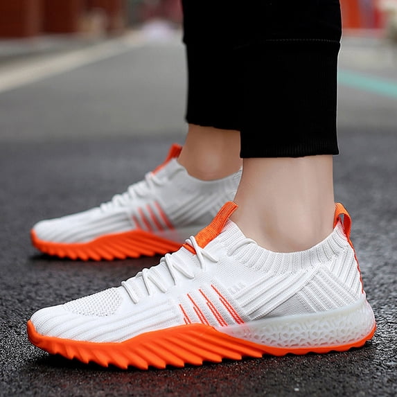 PAFNAFHF Mens Walking Running Shoes Basketball Sneakers Fashion Tennis Breathable Sport Gym Fitness Cross Trainers Shoes 42