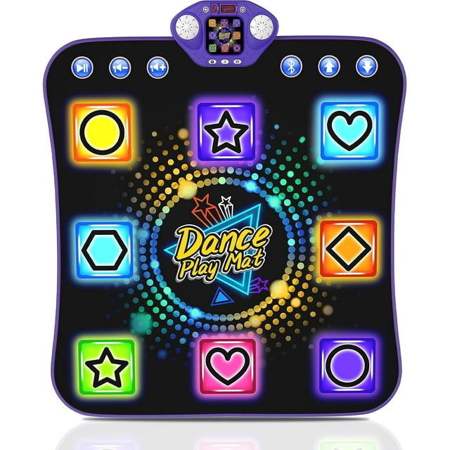 PAFOLO Dance Mat 8 Buttons Kids Light Up Dancing Mat 27 Challenge