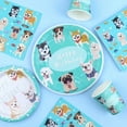 thumbnail image 1 of PAFU Dog Themed Birthday Party Supply Set, Blue, 64 Pieces, for 16 Guests, 1 of 7