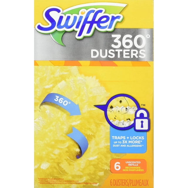 Swiffer 360 Disposable Duster Refill Heads - Ideal for Cleaning Wood ...