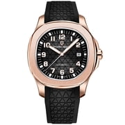 PAGANI DESIGN Automatic Mens Watch New Stainless Steel Mechanical Wrist Watch for Men, 100M Waterproof, Synthetic Sapphire Dial Glass, Rubber Strap, PD-YS031