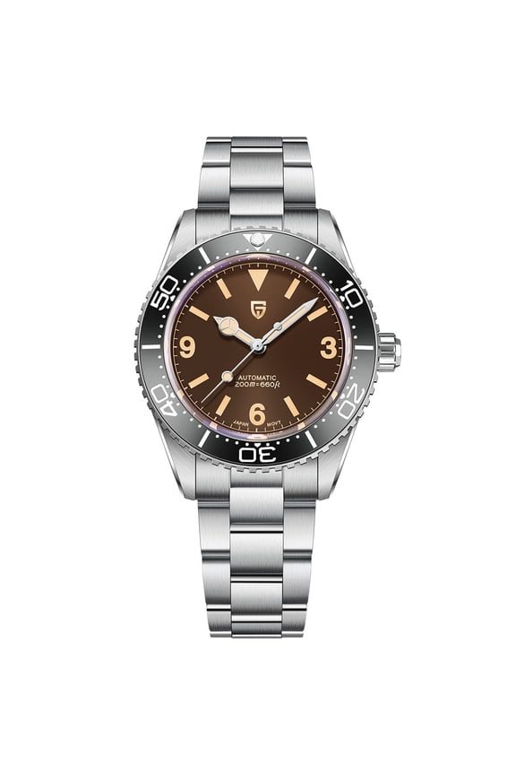 Automatic Men's Watches 40mm Vintage Stainless Steel Waterproof Mechanical Wrist Watches for Men NH35, Sapphire Dial Glass with AR Coating