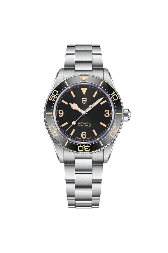 Automatic Men's Watches 40mm Vintage Stainless Steel Waterproof Mechanical Wrist Watches for Men NH35, Sapphire Dial Glass with AR Coating