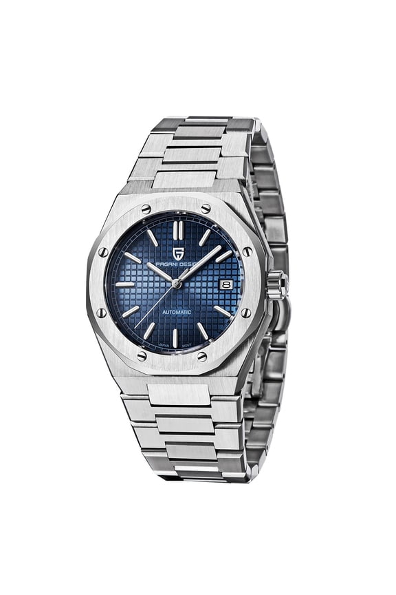 Automatic Men's Watches Mechanical Stainless Steel Waterproof Wrist Watch for Men 8215 Movt Synthetic Sapphire Glass PD1673