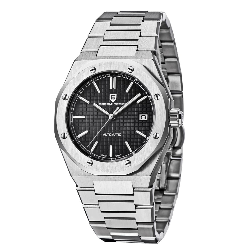 PAGANI DESIGN Automatic Men's Watches Mechanical Stainless Steel Waterproof Wrist Watch for Men NH35A Movt Synthetic Sapphire Glass PD1673