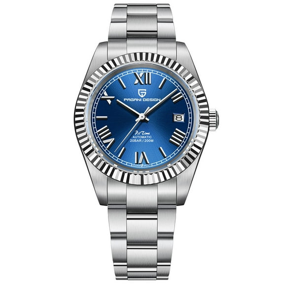 PAGANI DESIGN Luxury Men's Automatic Watches 40mm full Stainless Steel Waterproof Mechanical Business Wrist Watch for Men PD1691
