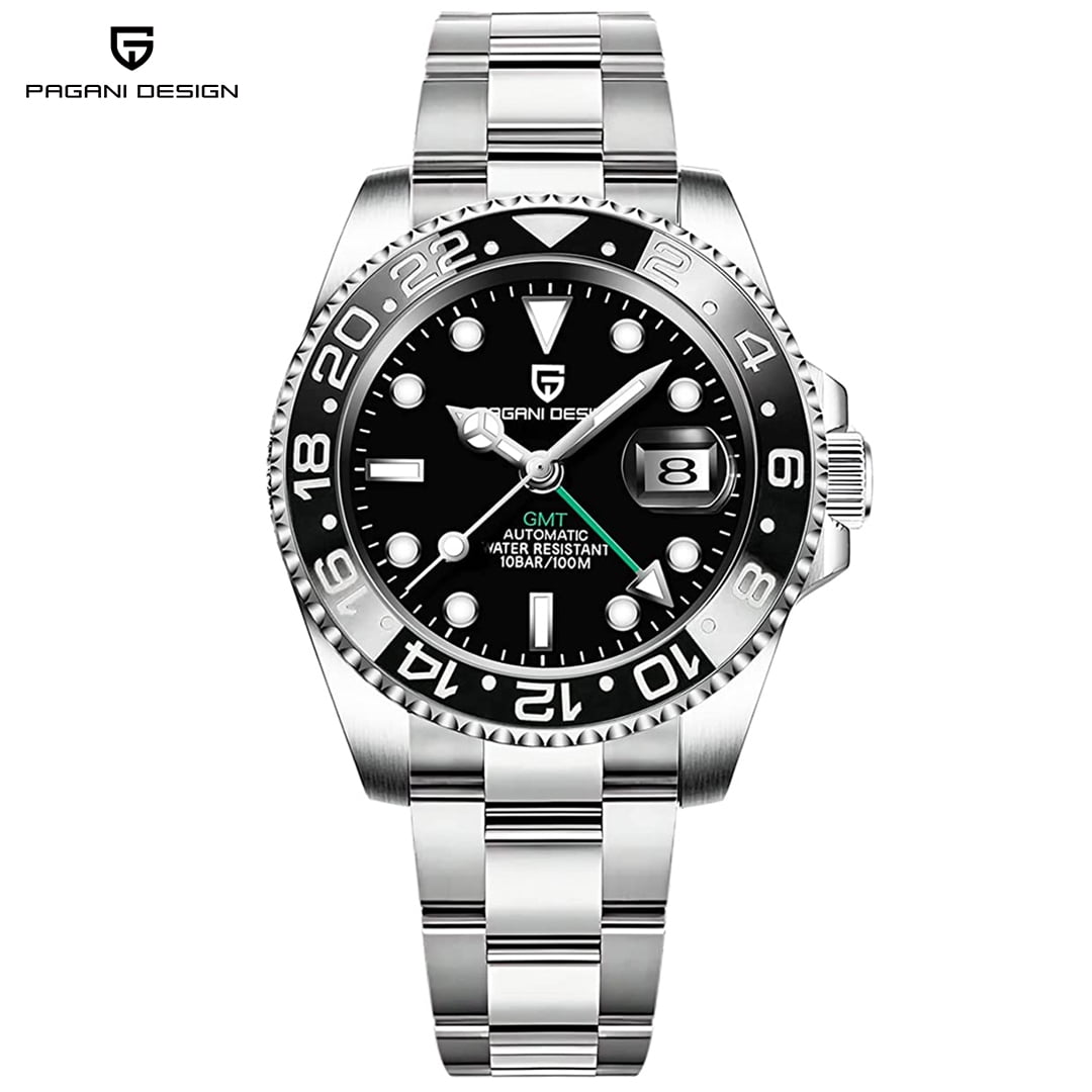PAGANI DESIGN GMT 自動巻き腕時計 Amazon.co.jp: パガ－ニデザイン メンズ腕時計 GMT針 自動巻き
