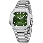 PAGANI DESIGN Mens Quartz Watch 37MM Stainless Steel Sports Waterproof Business Wrist Watch for Men, Synthetic Sapphire, Japan TMI VH31 Movt, PD-YS019