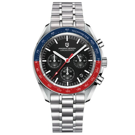 PAGANI DESIGN New Men's Quartz Watches full Stainless Steel Waterproof Sports Chronograph Wrist Watch for Men PD-1701