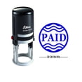thumbnail image 1 of PAID Round Self Inking Office Stationary Stamp Personalized Custom Shiny 20mm Rubber Stamp, 1 of 1