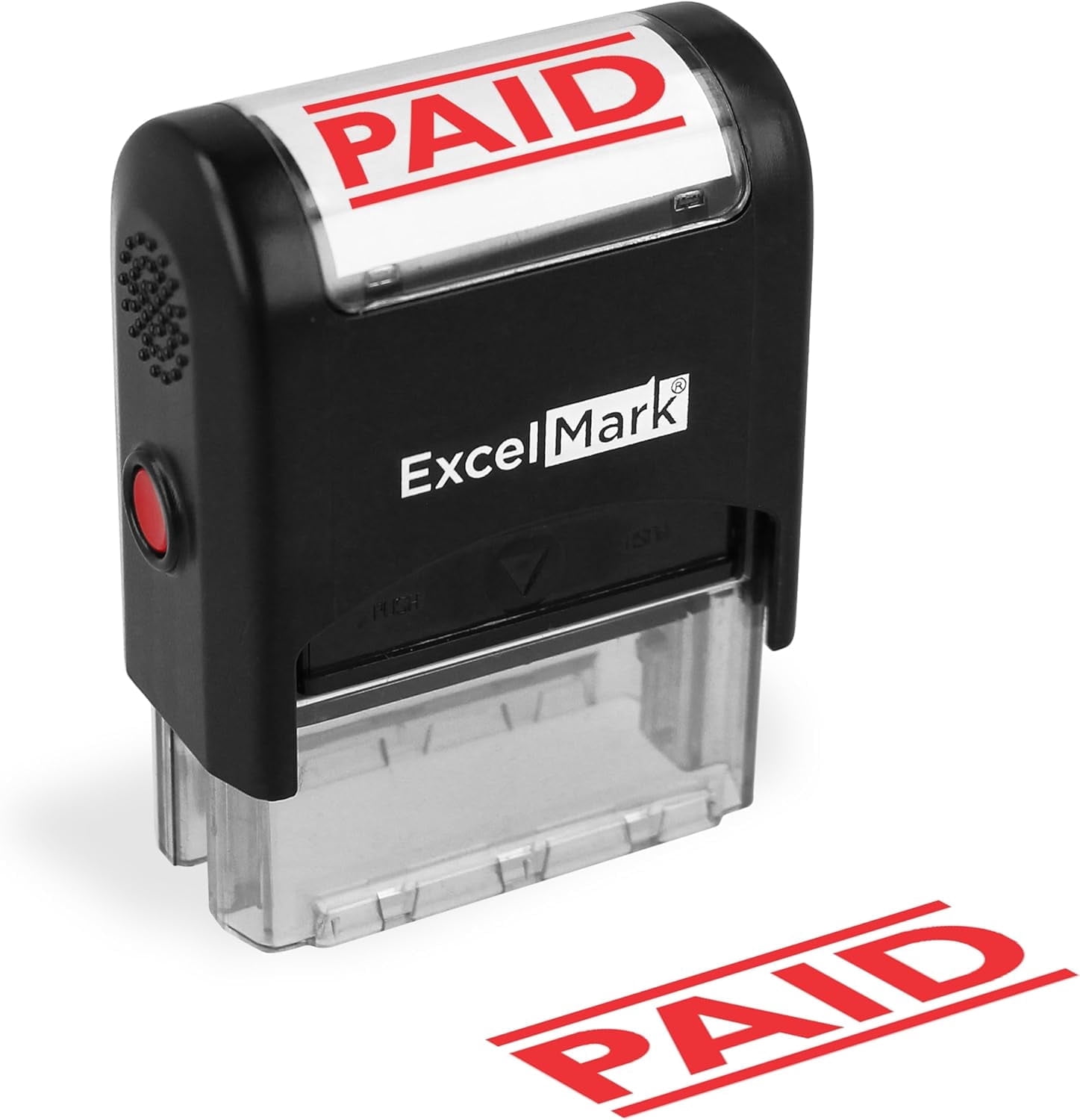 PAID Self Inking Rubber Stamp - Red Ink (ExcelMark A1539)