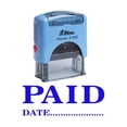 thumbnail image 1 of PAID WITH DATE Self Inking Rubber Stamp Office Stationery Custom Shiny Stamp, 1 of 1