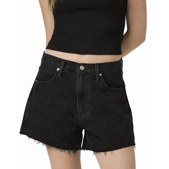 PAIGE womens Archie Raw Hem Black Dove Short, 32
