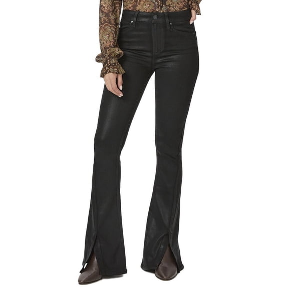 PAIGE womens Black Fog Luxe Coating Jean, 32