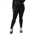 thumbnail image 1 of PAIGE womens  Cheeky Black Fog Luxe Coating Skinny Leg Jean, 23, 1 of 3