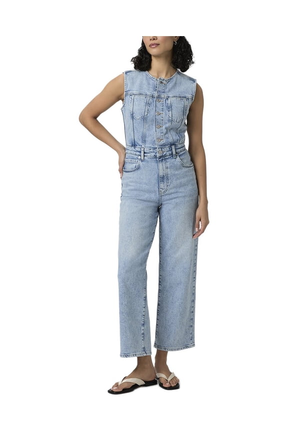 womens  Cirie Ankle Denim Jumpsuit, 2