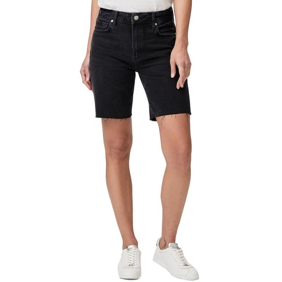 PAIGE womens Fade To Black Distressed Sammy Short Jean, 25