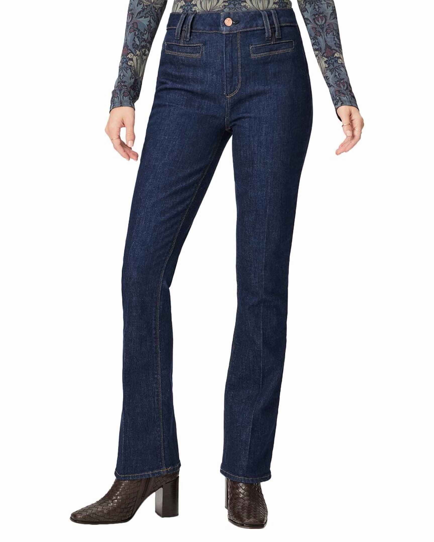 PAIGE Women's High Rise Manhattan Boot Jeans - 32" Inseam, Vintage Wash, Bootcut, Stretch Denim