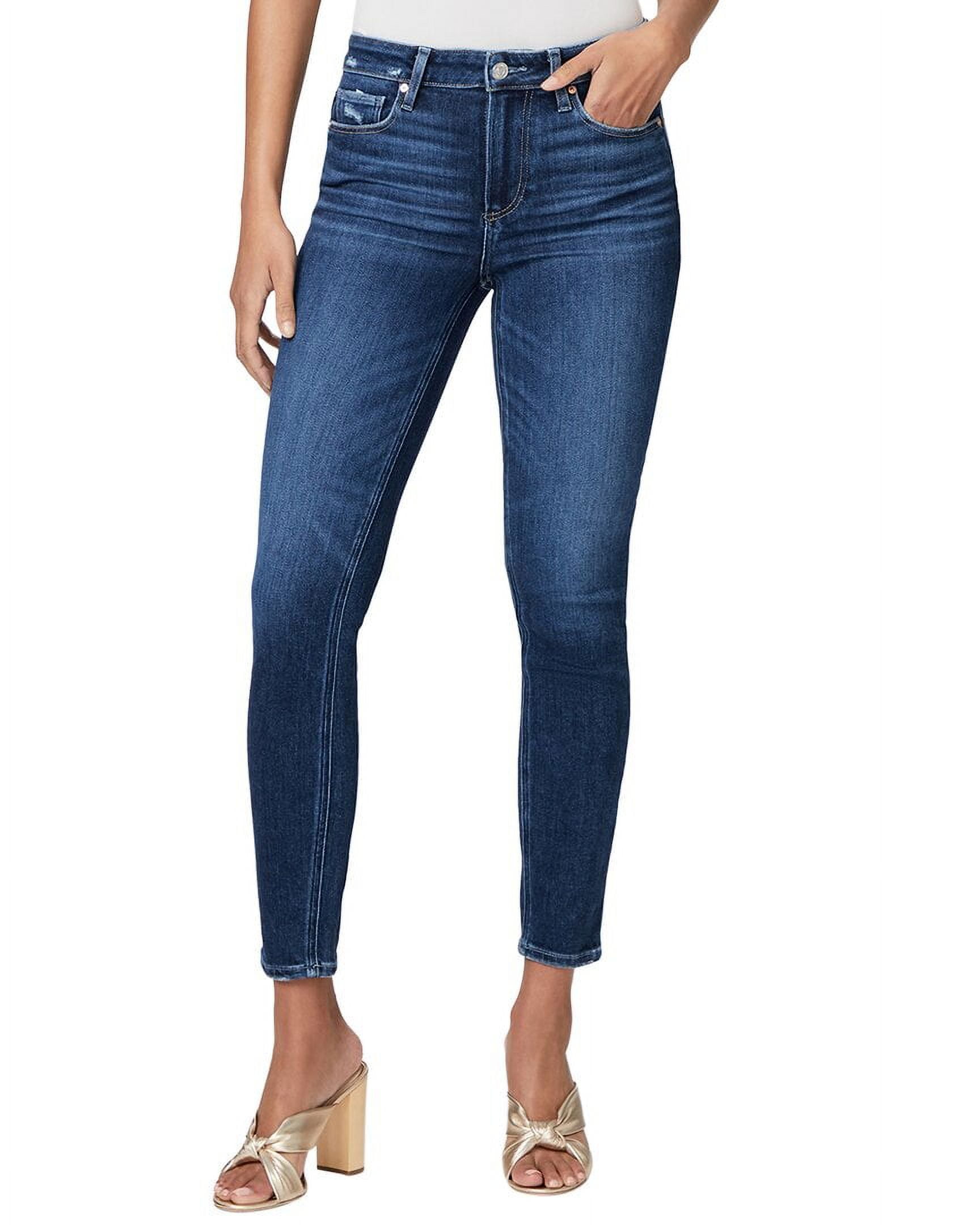 PAIGE womens Hoxton Ankle Emotion Distressed Skinny Leg Jean, 23