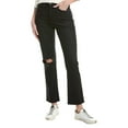 thumbnail image 1 of PAIGE womens  Knockout Onyx Cloud Destructed Tapered Leg Jean, 25, Black, 1 of 3