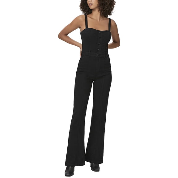 PAIGE womens   Leenah Jumpsuit, 4, Black