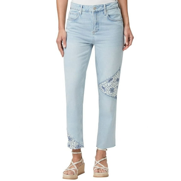 PAIGE womens  Noella Brenna Distressed Relaxed Straight Leg Jean, 23