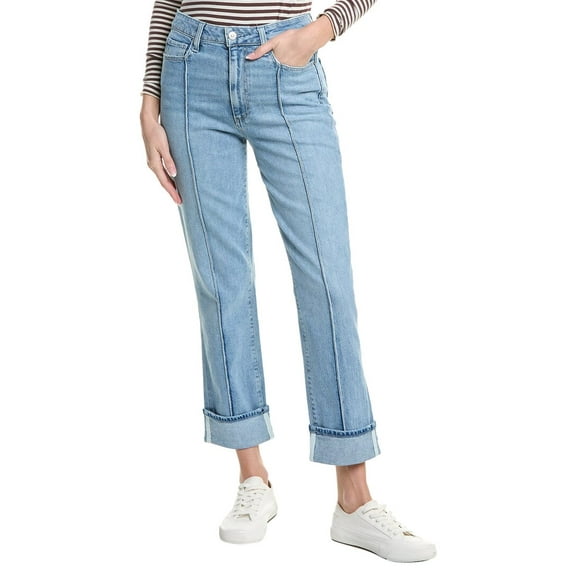 PAIGE womens  Noella Malo Wide Cuff Jean, 24, Blue