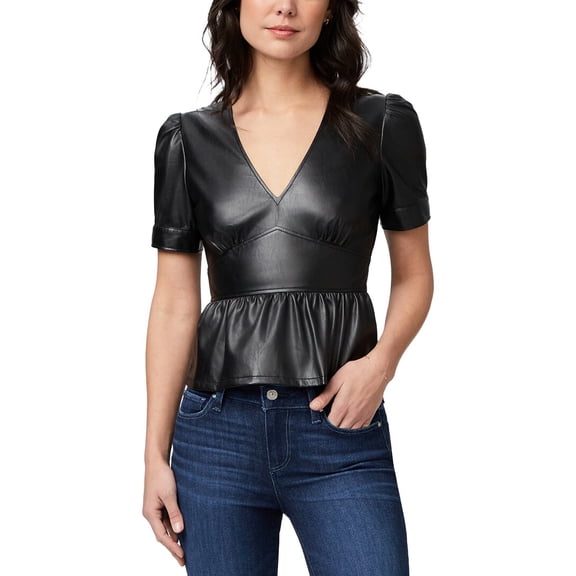 PAIGE womens Rue Top, 00, Black