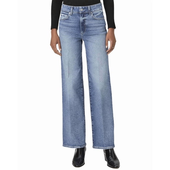 PAIGE womens  Sasha Ottilia Distressed High Rise Column Straight Leg Jean, 32