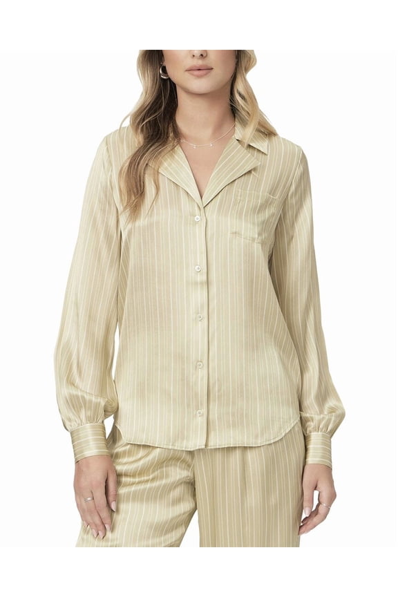 womens  Silk Capriana Shirt, xs, Green