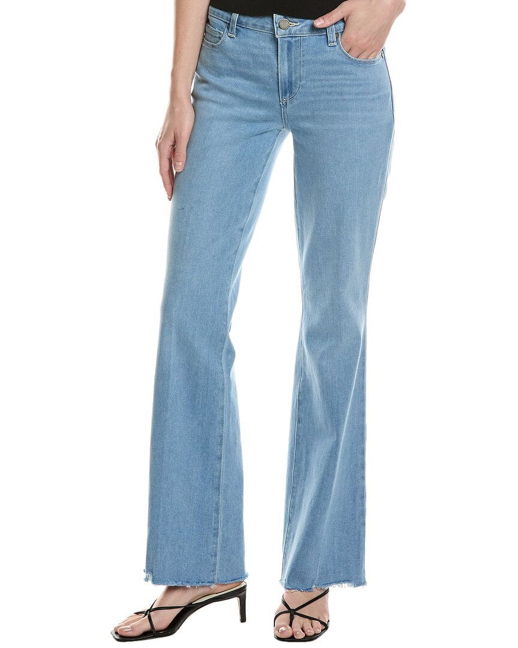 PAIGE womens Skyline Divine Distressed Bootcut Jean, 28