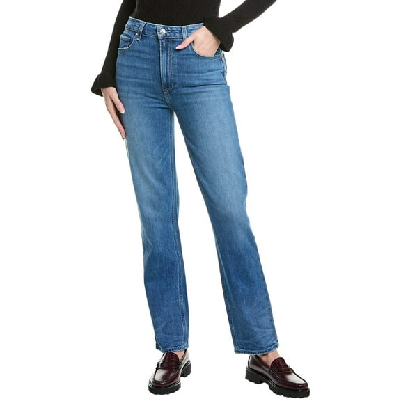 PAIGE womens Stella Stronghold Straight Leg Jean, 23, Blue