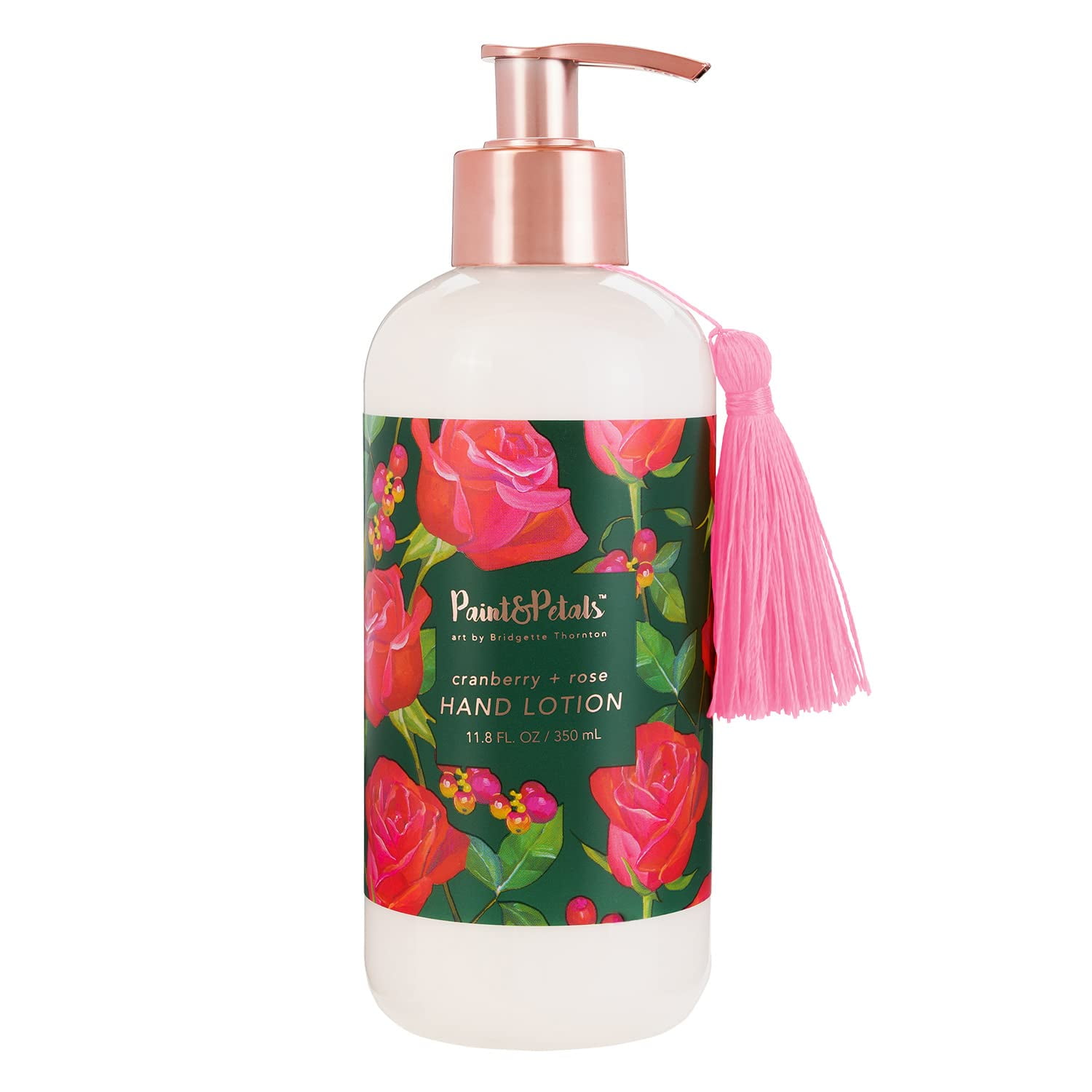 PAINT&PETALS Cranberry & Rose Scented Hand Lotion, Packed With Shea