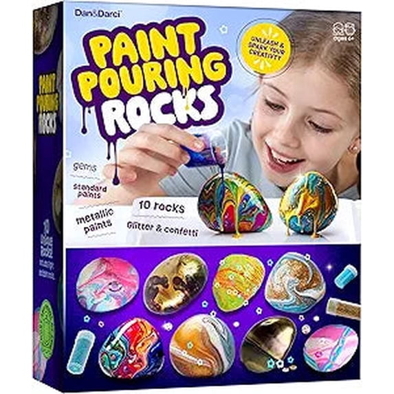 PAINT POURING ROCKS KIT