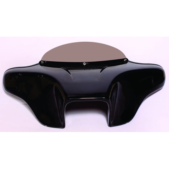PAINTED BLACK BATWING FAIRING WINDSHIELD for KAWASAKI VULCAN 1600 Classic 2002-2008