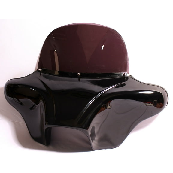 PAINTED BLACK BATWING FAIRING WINDSHIELD for YAMAHA V STAR VSTAR 650 / 1100 CLASSIC 1998-2013